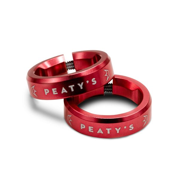 Peaty's Monarch Grip Lock Ring Red click to zoom image