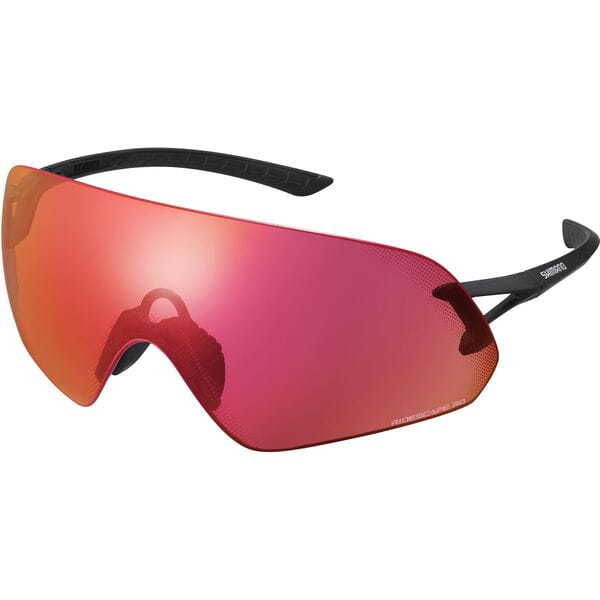 Shimano Aerolite Glasses, Metalic Black, RideScape Road Lens click to zoom image