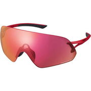 Shimano Aerolite Glasses, Metalic Red, RideScape Road Lens 