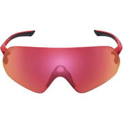 Shimano Aerolite Glasses, Metalic Red, RideScape Road Lens click to zoom image