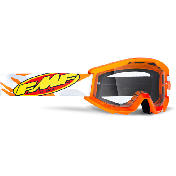 FMF Goggles POWERCORE YOUTH Goggle Assault Grey Clear Lens click to zoom image