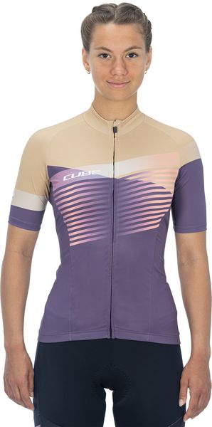 Cube Teamline Ws Jersey S/s Violet/sand click to zoom image