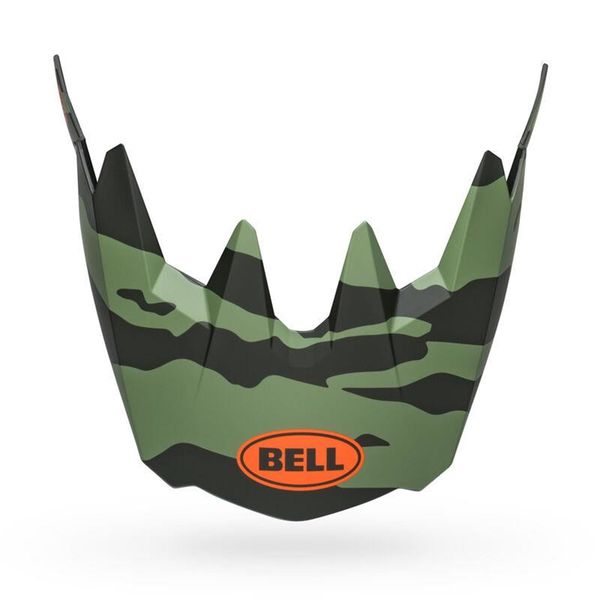 Bell Sanction 2 Helmet Visor: Matte Dark Green/Orange click to zoom image