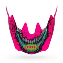 Bell Sanction 2 Helmet Visor: Bonehead Pink/Turquoise