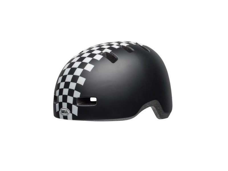 Bell Lil Ripper Children's Helmet Checkers Matte Black/White Unisize 47-54cm click to zoom image