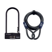 Squire Hammerhead 230 Shackle Kit D Lock - 230mm Combination Lock w bracket. Security rating 9 inc. Ext.10x1800 Cable 