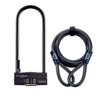 Squire Hammerhead 290 Shackle Kit D Lock - 290mm Combination Lock w bracket. Security rating 9 inc. Ext.10x1800 Cable
