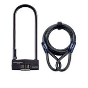 Squire Hammerhead 290 Shackle Kit D Lock - 290mm Combination Lock w bracket. Security rating 9 inc. Ext.10x1800 Cable 