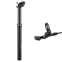 KS Suspension eTen-Remote Bundle Alloy Dropper post, Remote actuated, Inc Southpaw Alloy lever - Total length 385mm, Insert length 22 31.6/100mm