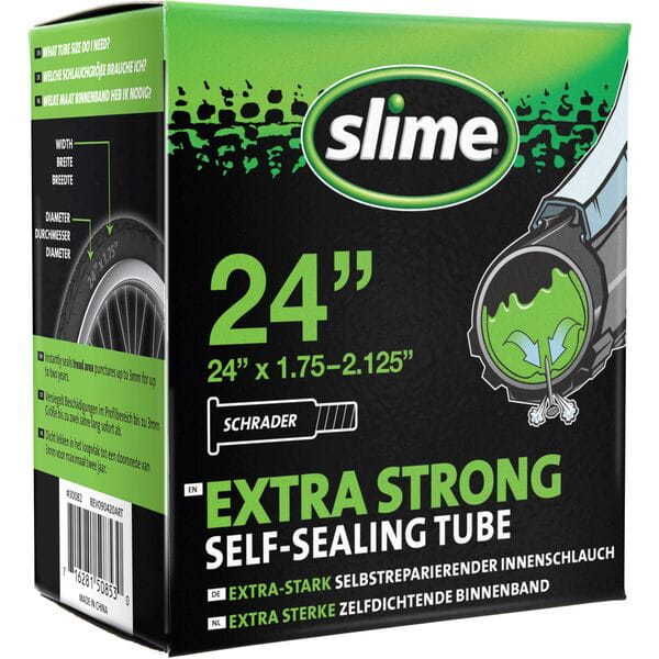 Slime Smart Tube - 24" x 1.75-2.125 - Schrader Valve click to zoom image