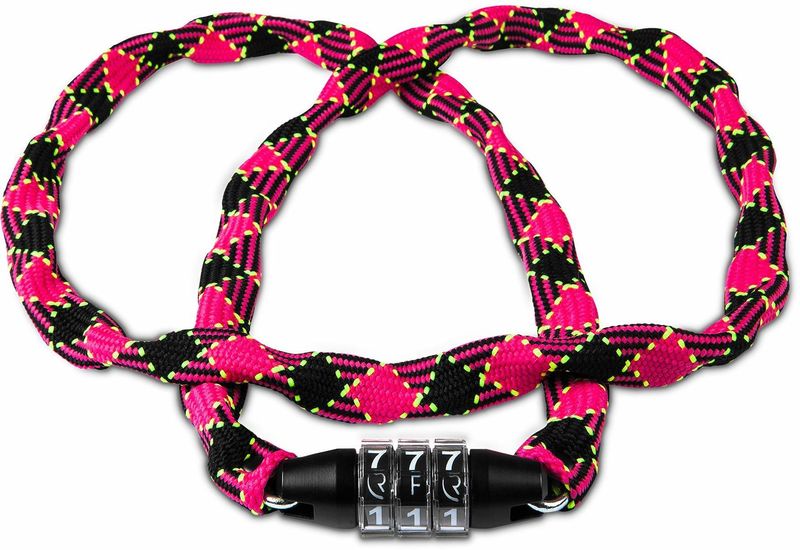 RFR Chain Combination Lock Jr. Neon Pink/blk click to zoom image