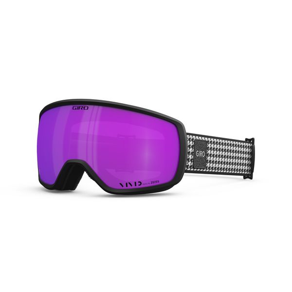 Giro Balance Ii Women's Snow Goggle Black & White Lux - Vivid Pink Lenses click to zoom image
