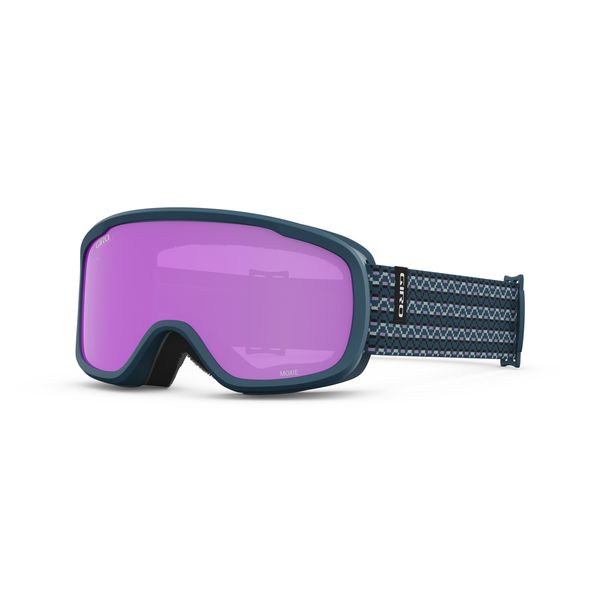Giro Moxie Women's Snow Goggle Harbor Blue Sequence - Amber Pink/Yellow Medium Frame click to zoom image