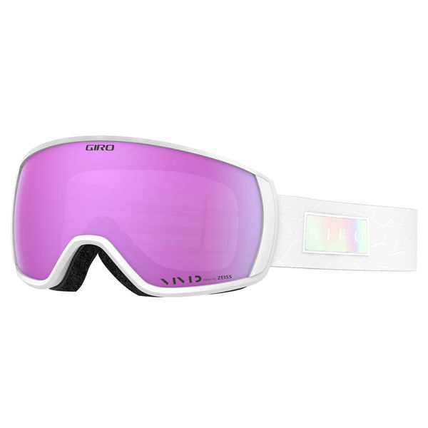 Giro Facet Women's Snow Goggle White Iridescent - Vivid Pink Lenses Medium Frame click to zoom image