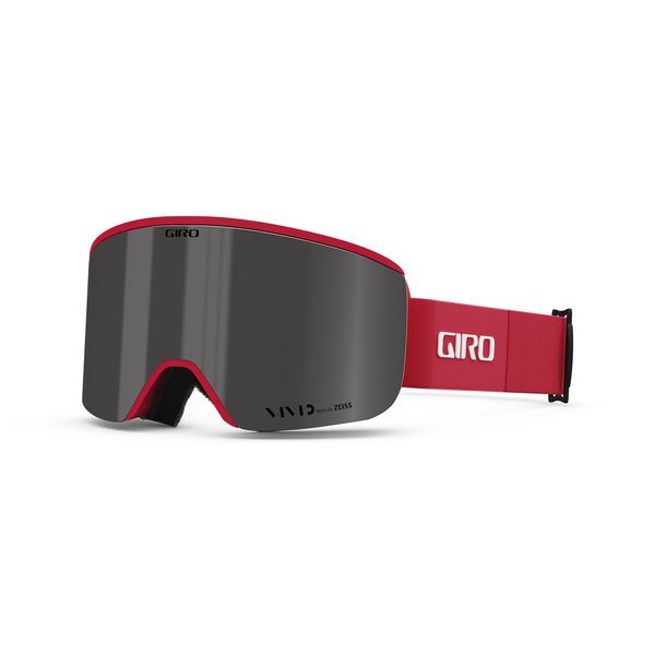 Giro Axis Snow Goggle Red & Black Thirds - Viv Smoke/Viv Infar Medium Frame click to zoom image