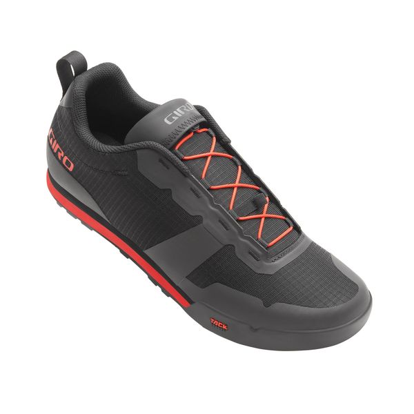 Giro Tracker Fastlace MTB Cycling Shoes Black / Bright Red click to zoom image