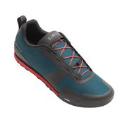 Giro Tracker Fastlace MTB Cycling Shoes Harbor Blue / Bright Red 