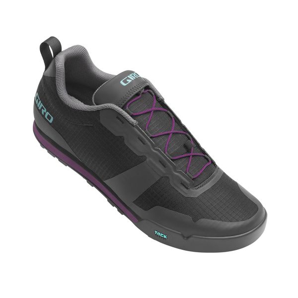 Giro Tracker Fastlace Women's MTB Cycling Shoes Black / Throwback Purple click to zoom image
