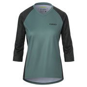 Giro Women's Roust 3/4 MTB Jersey Grey/Green Pounce 