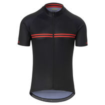 Giro Chrono Sport Short Sleeve Jersey Black/Red Classic Stripe