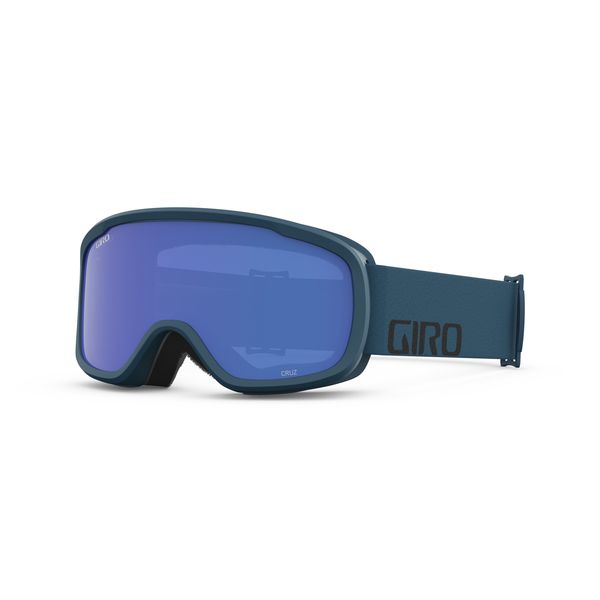 Giro Cruz Snow Goggle Black & Harbor Blue Wordmark - Grey Coba Medium Frame click to zoom image