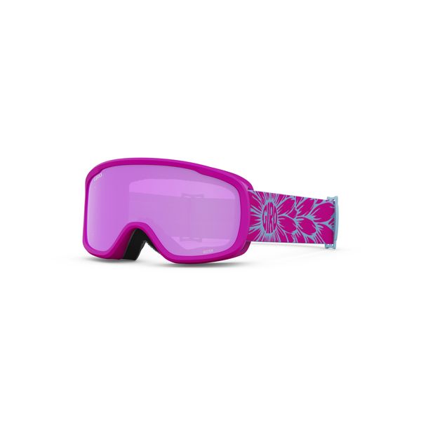 Giro Buster Youth Snow Goggles Pink Bloom - Amber Pink Lenses click to zoom image