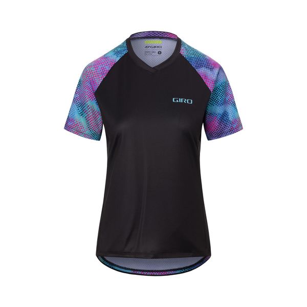 Giro Women's Roust Short Sleeve MTB Jersey Black Chromadot click to zoom image