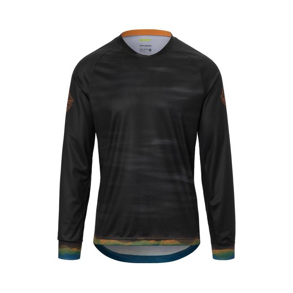 Giro Roust Long Sleeve MTB Jersey Black Hot Lap click to zoom image