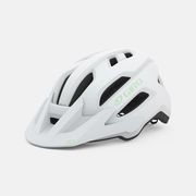 Giro Fixture Ii Women's MTB Helmet 2023: Matte White/Green Unisize 50-57cm 
