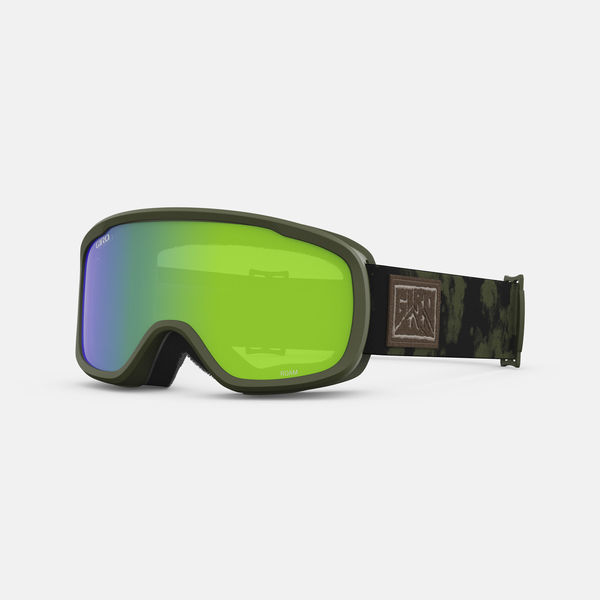 Giro Roam Snow Goggle 2023: Trail Green Clouddust Loden/Yellow Medium Frame click to zoom image