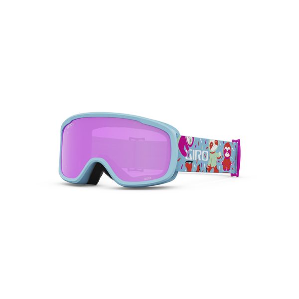 Giro Buster Youth Snow Goggles Light Harbor Blue Phil - Amber Pink Lens click to zoom image