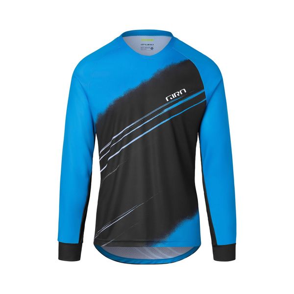 Giro Roust Long Sleeve MTB Jersey Blue Actuator click to zoom image