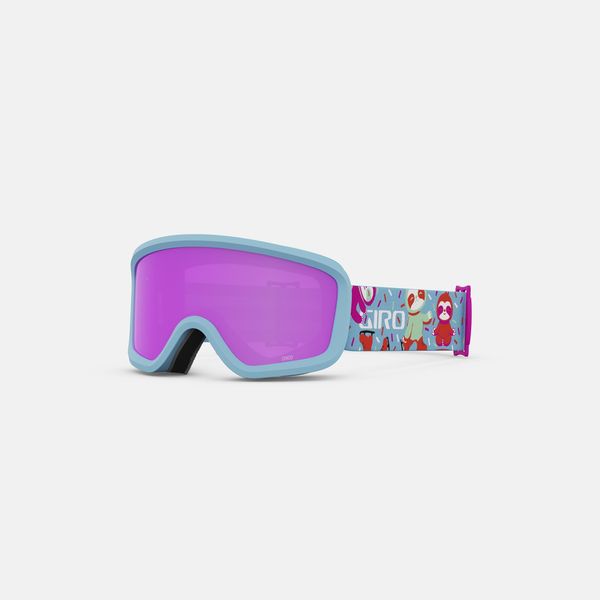 Giro Chico 2.0 Youth Snow Goggle Light Harbor Blue Phil - Amber Pink Lens click to zoom image