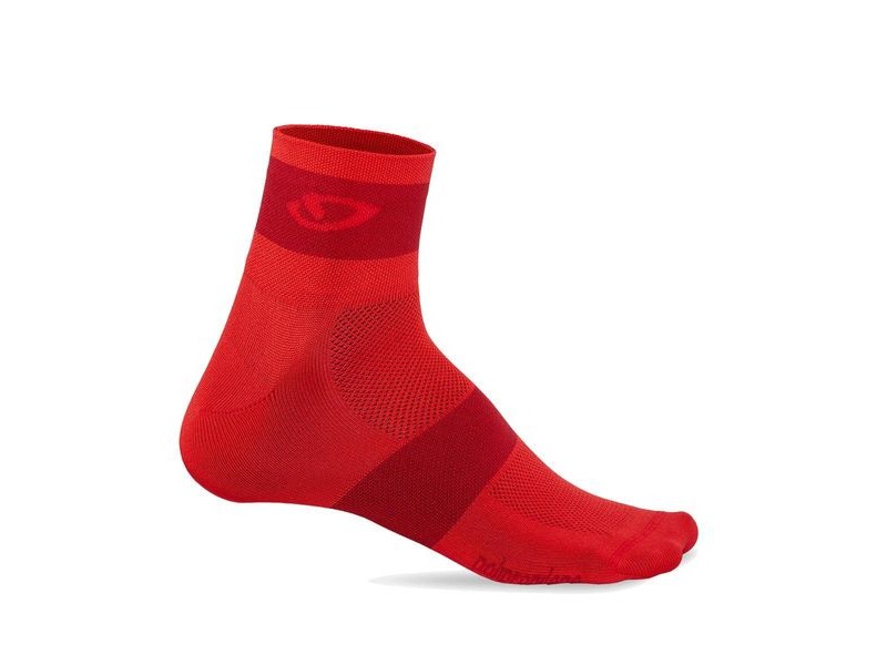 Giro Comp Racer Cycling Socks Bright Red/Dark Red click to zoom image
