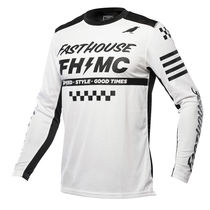 Fasthouse A/C Elrod Long Sleeve Jersey White
