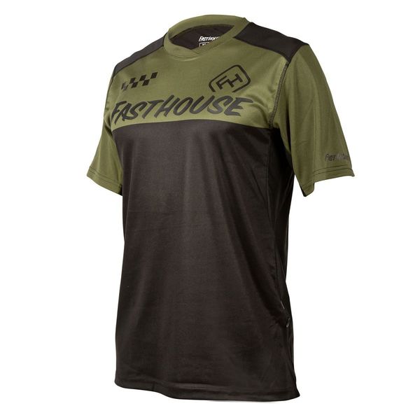 Fasthouse Alloy Block Jersey SS Olive/Black click to zoom image