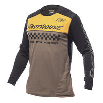 Fasthouse Alloy Mesa Long Sleeve Jersey Heather Gold/Brown