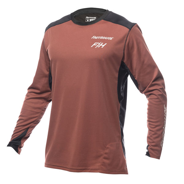 Fasthouse Alloy Rally Long Sleeve Jersey Clay/Black click to zoom image