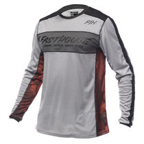 Fasthouse Classic Acadia Long Sleeve Jersey Heather Grey