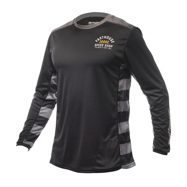 Fasthouse Classic Outland Long Sleeve Jersey Black click to zoom image