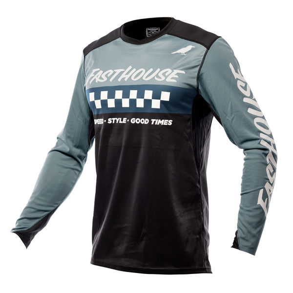 Fasthouse Elrod Long Sleeve Jersey Indigo/Black click to zoom image