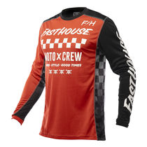 Fasthouse Grindhouse Alpha Long Sleeve Jersey Red/Black