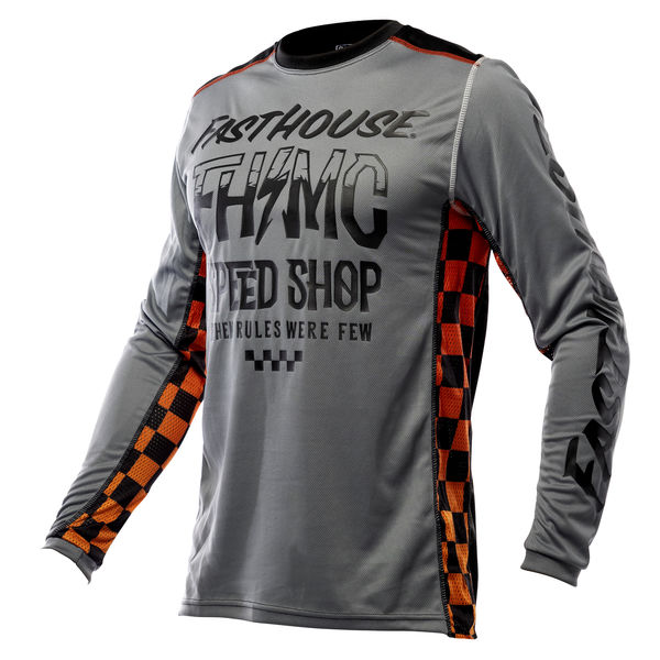 Fasthouse Grindhouse Brute Long Sleeve Jersey Gray/Black click to zoom image