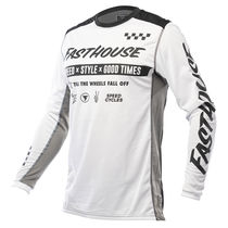 Fasthouse Grindhouse Domingo Long Sleeve Jersey White