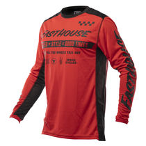 Fasthouse Grindhouse Domingo Long Sleeve Jersey Red