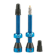 Tubolight Tubeless Valves Alloy - 50mm side hole tubeless valves 50mm Blue  click to zoom image