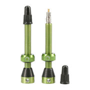 Tubolight Tubeless Valves Alloy - 50mm side hole tubeless valves 50mm Green  click to zoom image