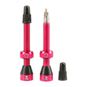 Tubolight Tubeless Valves Alloy - 50mm side hole tubeless valves 50mm Pink  click to zoom image