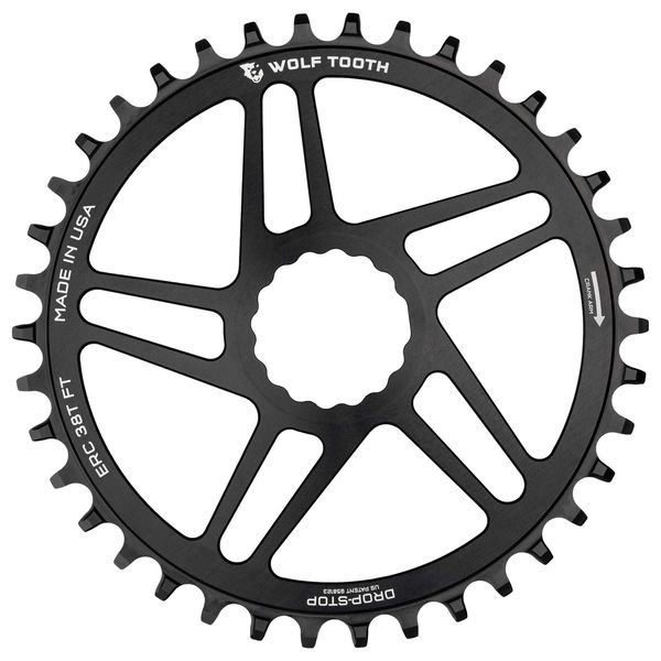 Wolf Tooth Direct Mount Flattop Chainring for Easton Cinch Black / 42t click to zoom image