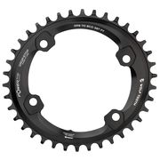 Wolf Tooth Elliptical 110 BCD 4 Bolt Chainring for Shimano GRX Black / 46T 